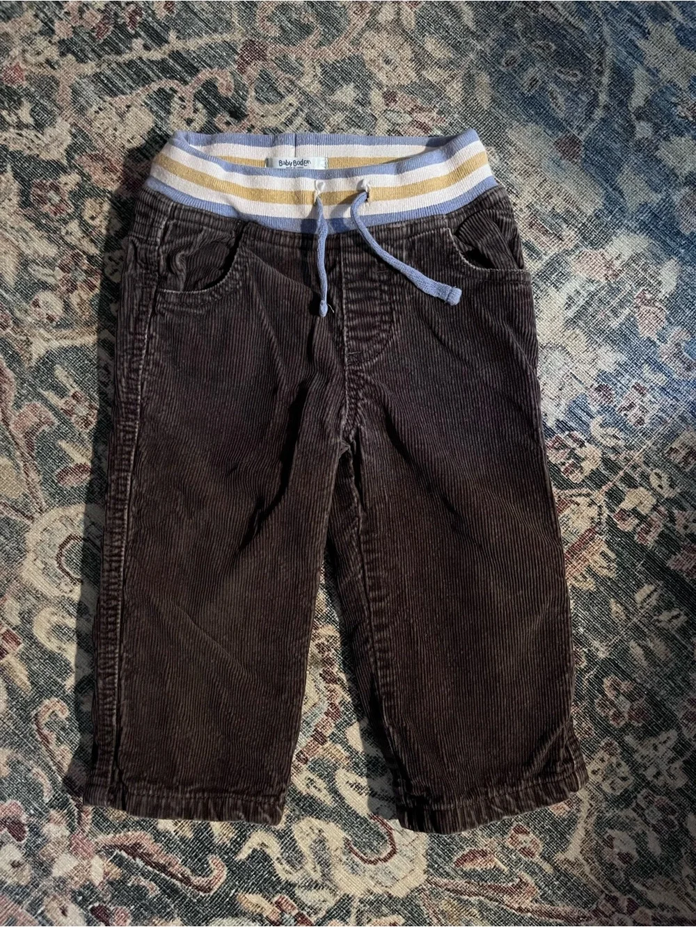 Baby Boden Brown Corduroy Pants 12-18M